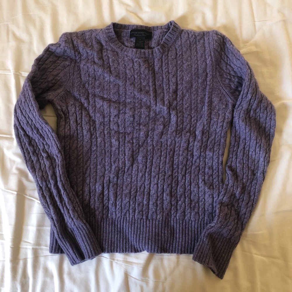 Purple sweater, size small